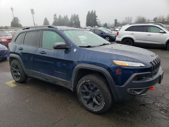 1C4PJMBX0JD571964 - 2018 JEEP CHEROKEE TRAILHAWK BLUE photo 4