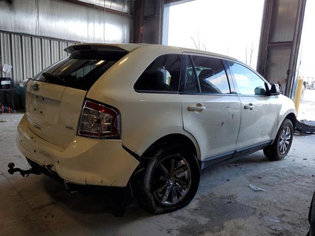 2FMDK38C88BB10344 - 2008 FORD EDGE SEL WHITE photo 3