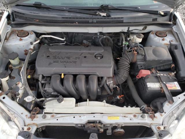 2T1BR32E35C496451 - 2005 TOYOTA COROLLA CE SILVER photo 11