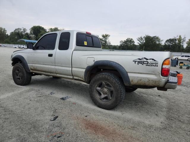 5TEWN72N61Z802499 - 2001 TOYOTA TACOMA XTRACAB SILVER photo 2