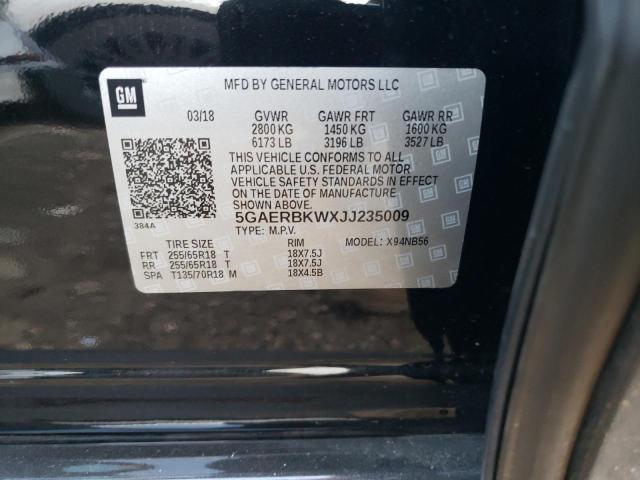 5GAERBKWXJJ235009 - 2018 BUICK ENCLAVE ESSENCE 黑色 照片 14