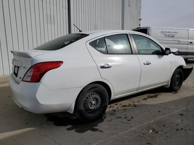 3N1CN7APXDL879294 - 2013 NISSAN VERSA S WHITE photo 3