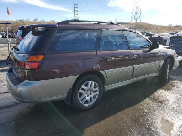 4S3BH6657Y7650003 - 2000 SUBARU LEGACY OUTBACK MAROON photo 3