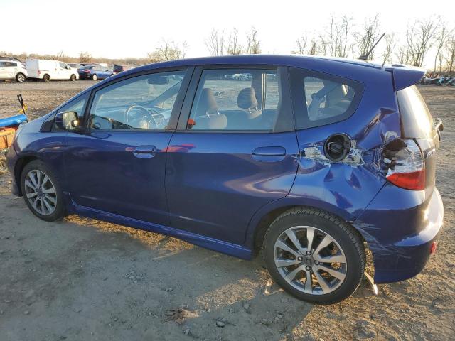 JHMGE8H53DC070500 - 2013 HONDA FIT SPORT BLUE photo 2