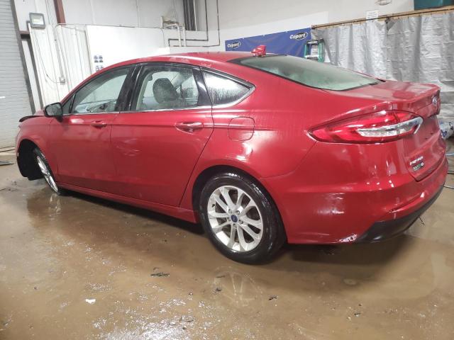 3FA6P0HD6LR162948 - 2020 FORD FUSION SE RED photo 2