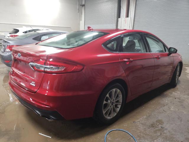 3FA6P0HD6LR162948 - 2020 FORD FUSION SE RED photo 3