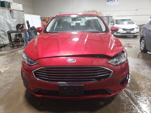 3FA6P0HD6LR162948 - 2020 FORD FUSION SE RED photo 5