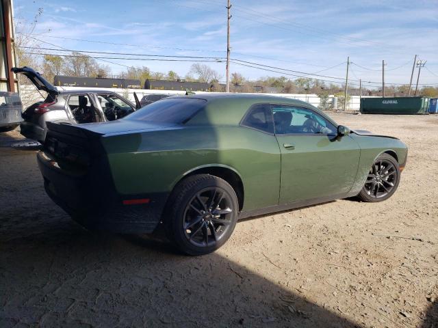 2C3CDZGG3PH544687 - 2023 DODGE CHALLENGER SXT GREEN photo 3