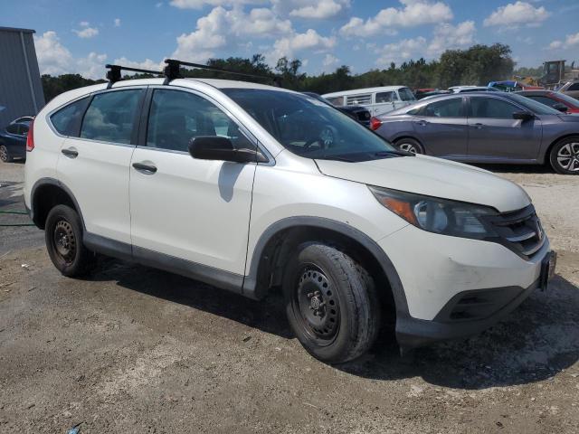 5J6RM4H39DL067017 - 2013 HONDA CR-V LX WHITE photo 4