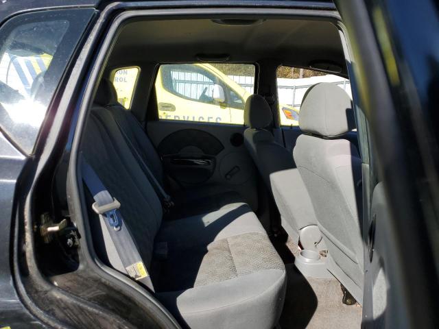 KL1TD62605B413688 - 2005 CHEVROLET AVEO BASE BLACK photo 10