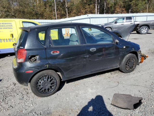 KL1TD62605B413688 - 2005 CHEVROLET AVEO BASE BLACK photo 3