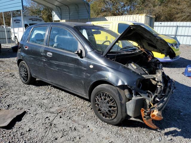 KL1TD62605B413688 - 2005 CHEVROLET AVEO BASE BLACK photo 4