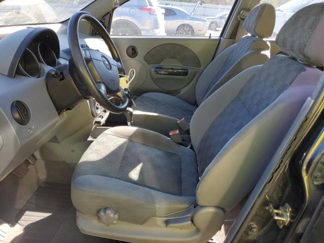 KL1TD62605B413688 - 2005 CHEVROLET AVEO BASE BLACK photo 7