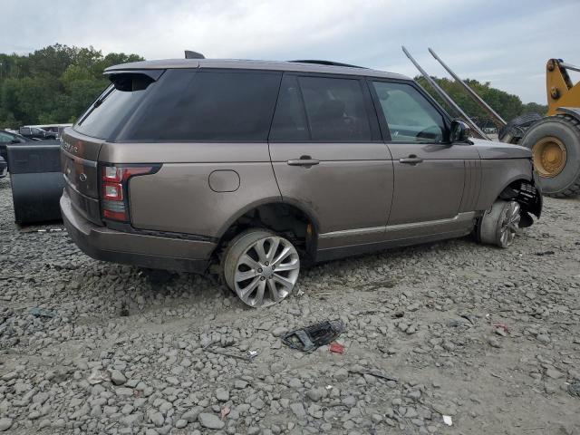 SALGS2FV3HA338742 - 2017 LAND ROVER RANGE ROVE HSE TAN photo 3