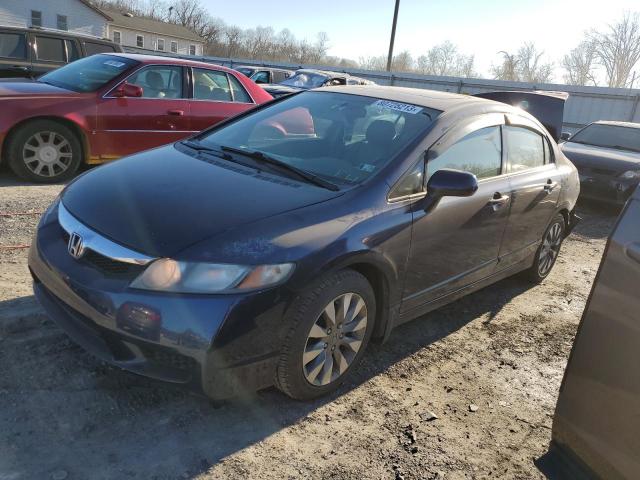 2HGFA16959H515038 - 2009 HONDA CIVIC EXL BLUE photo 1