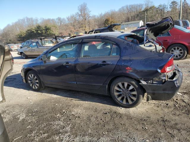 2HGFA16959H515038 - 2009 HONDA CIVIC EXL BLUE photo 2