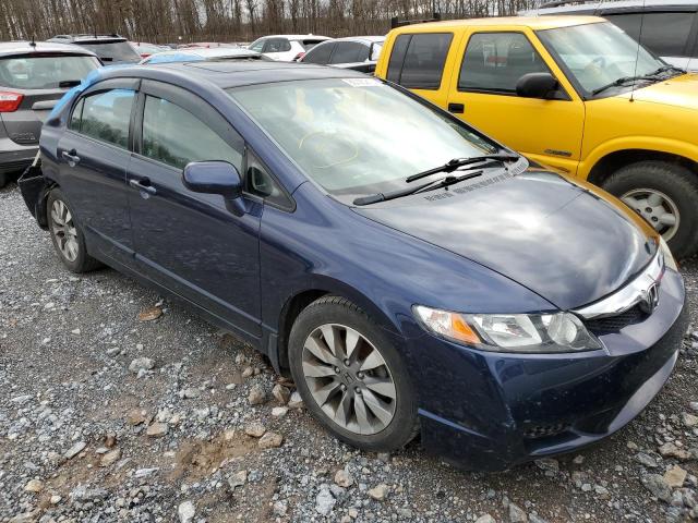 2HGFA16959H515038 - 2009 HONDA CIVIC EXL BLUE photo 4