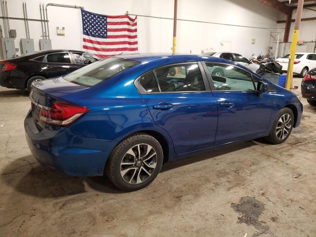 19XFB2F89DE276204 - 2013 HONDA CIVIC EX BLUE photo 3