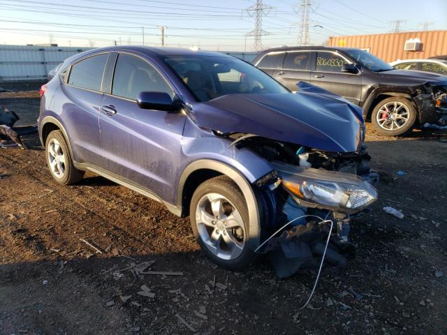 3CZRU5H39HG704528 - 2017 HONDA HR-V LX BLUE photo 4