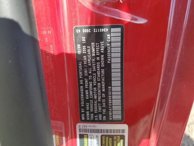WVWFA71F69V015119 - 2009 VOLKSWAGEN EOS LUX 红色 照片 13