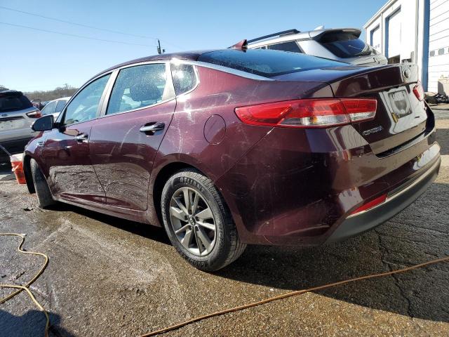 5XXGT4L19GG009497 - 2016 KIA OPTIMA LX BURGUNDY photo 2