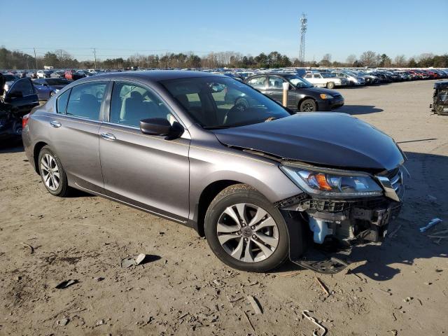 1HGCR2F31DA252695 - 2013 HONDA ACCORD LX GRAY photo 4