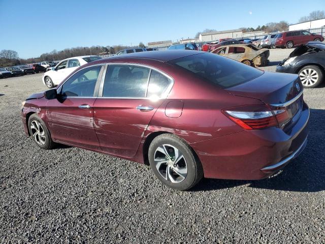 1HGCR2F30GA108978 - 2016 HONDA ACCORD LX MAROON photo 2