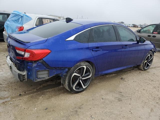 1HGCV1F3XNA060263 - 2022 HONDA ACCORD SPORT BLUE photo 3