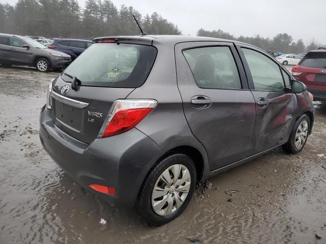 JTDKTUD37CD522200 - 2012 TOYOTA YARIS GRAY photo 3