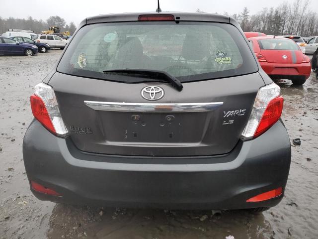 JTDKTUD37CD522200 - 2012 TOYOTA YARIS GRAY photo 6