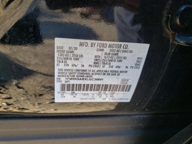 1FM5K8ABXLGC36841 - 2020 FORD EXPLORER POLICE INTERCEPTOR 双色 照片 13