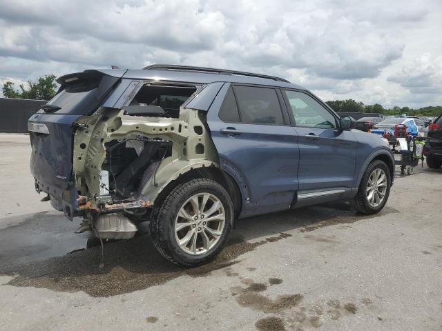 1FMSK8DH9MGC17587 - 2021 FORD EXPLORER XLT ლურჯი ფოტო 3