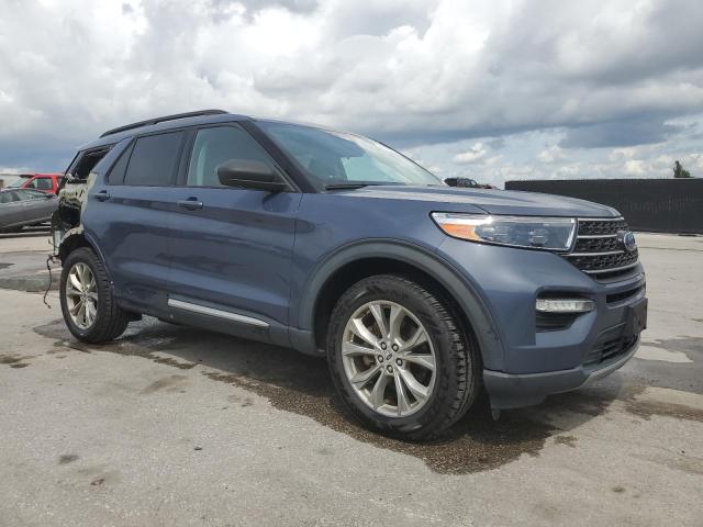 1FMSK8DH9MGC17587 - 2021 FORD EXPLORER XLT ლურჯი ფოტო 4