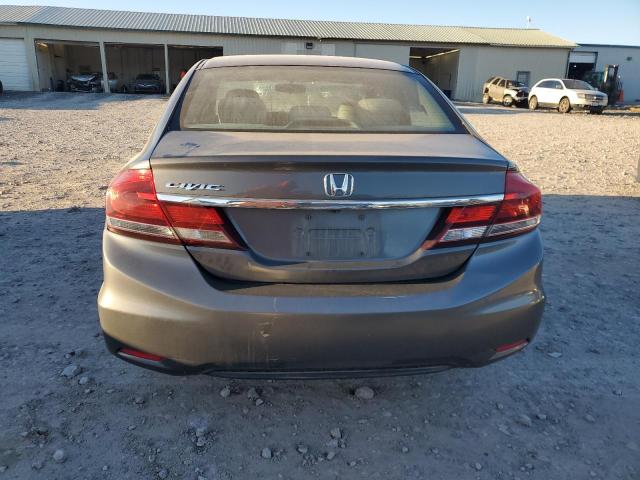 2HGFB2F59DH576871 - 2013 HONDA CIVIC LX GRAY photo 6