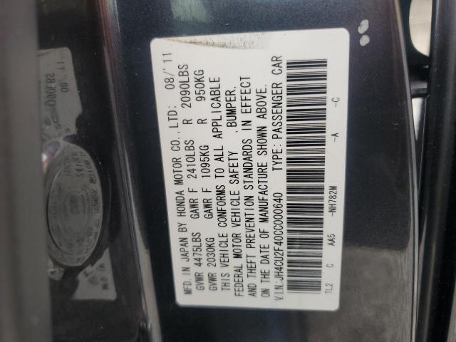 JH4CU2F40CC000640 - 2012 ACURA TSX BLACK photo 13