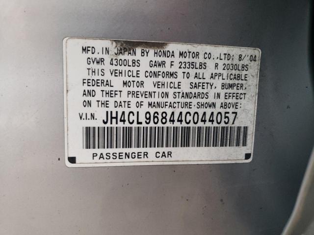 JH4CL96844C044057 - 2004 ACURA TSX SILVER photo 13