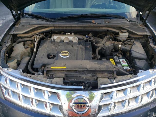 JN8AZ08T76W428487 - 2006 NISSAN MURANO SL BLUE photo 11