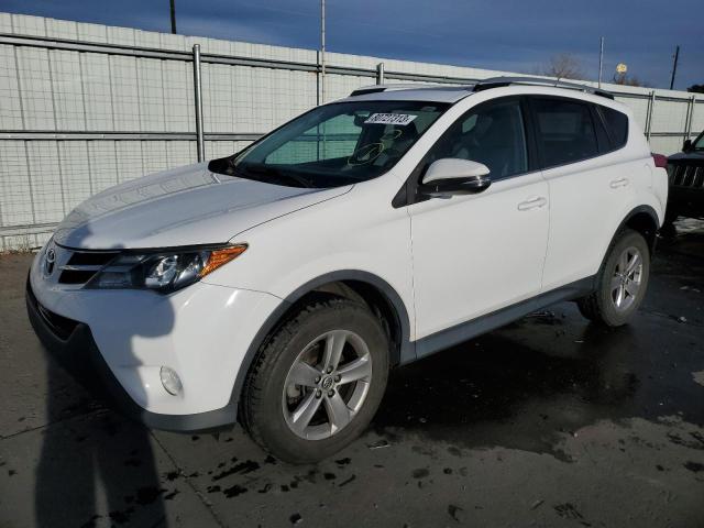 2T3RFREV1FW329986 - 2015 TOYOTA RAV4 XLE WHITE photo 1