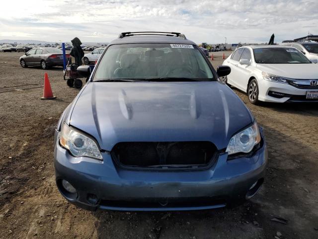 4S4BP61C267324496 - 2006 SUBARU LEGACY OUTBACK 2.5I BLUE photo 5