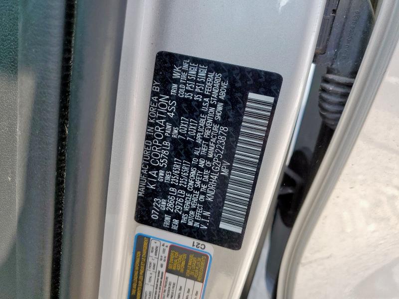 KNDRH4LG2P5223878 - 2023 KIA SORENTO EX Argent photo 13