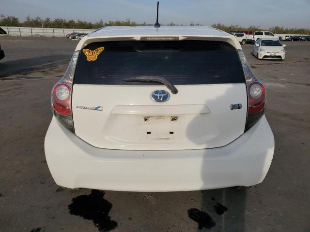 JTDKDTB30D1037510 - 2013 TOYOTA PRIUS C WHITE photo 6