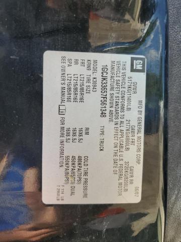 1GCJK33657F561348 - 2007 CHEVROLET SILVERADO K3500 BLACK photo 24