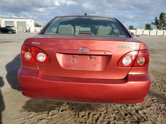 1NXBR32E85Z524999 - 2005 TOYOTA COROLLA CE RED photo 6