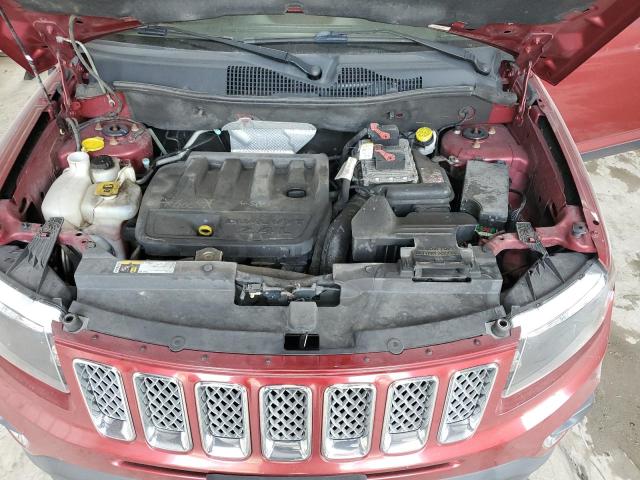 1C4NJCEB2HD185428 - 2017 JEEP COMPASS LATITUDE RED photo 11