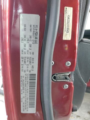 1C4NJCEB2HD185428 - 2017 JEEP COMPASS LATITUDE RED photo 13