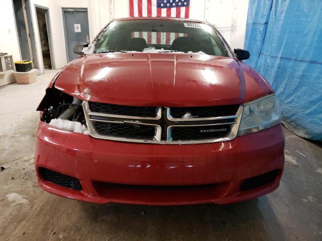 1C3CDZAB3CN165610 - 2012 DODGE AVENGER SE RED photo 5