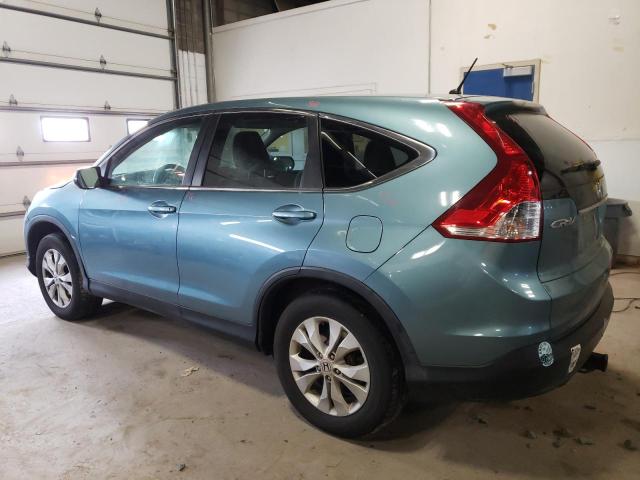 2HKRM4H58EH701415 - 2014 HONDA CR-V EX BLUE photo 2