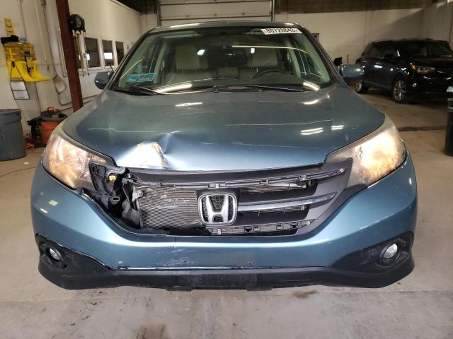 2HKRM4H58EH701415 - 2014 HONDA CR-V EX BLUE photo 5