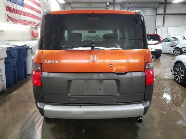 5J6YH18645L013733 - 2005 HONDA ELEMENT EX ORANGE photo 6