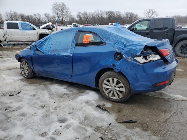 KNAFX6A82F5298329 - 2015 KIA FORTE EX BLUE photo 2